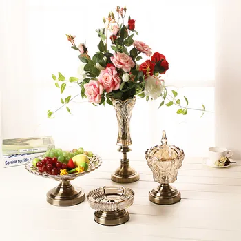 Best Selling Tall Clear Glass Vase Charming Table Decoration