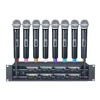 4 Channel UHF Professional Wireless Microphone System UHF-808