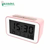 LED 12002-PK 1 New Fashionable Multifunction Digital Electronic Temperature Desk Mirror LED Alarm Clock With Snooze Function