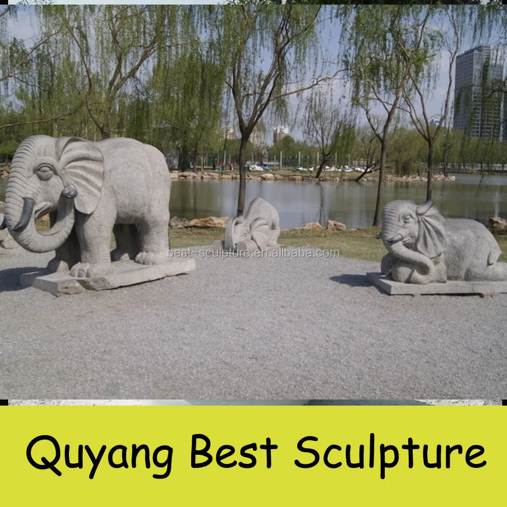 Large Granite Elephant Statues Garden Decoration Sculpture Large Granite Elephant Statues Garden Decoration Sculpture