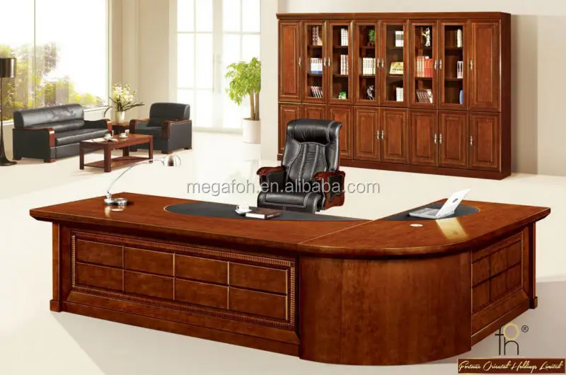 Elegant Boss Desk Modern Office Workstation Luxury Office