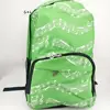2018 New Fashion Music Notes School Fabric Backpack
