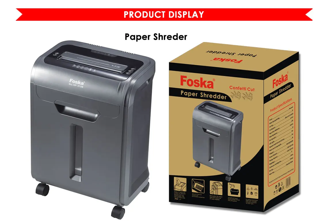Hot Sale Standard Floortype Manual Stationery Paper Shredder Machine
