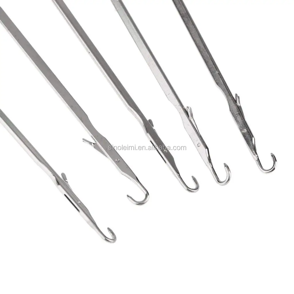 Plastic Handle Latch Hook Crochet Needles For Micro Beads Braids Hair