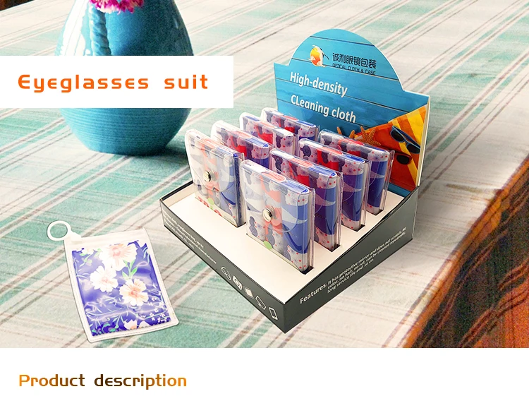 Wholesale custom different size multifunction digital printing cell phone cleaning cloth with package\n