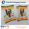 Rice cracker printed plastic food packaging customized bag with window