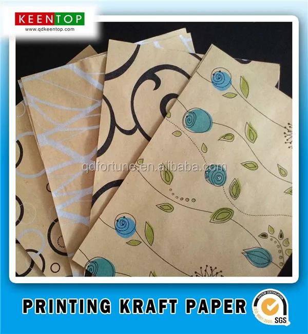 2017 New Hot Sale Custom Printed Kraft Paper Rolls - Buy Printed Kraft