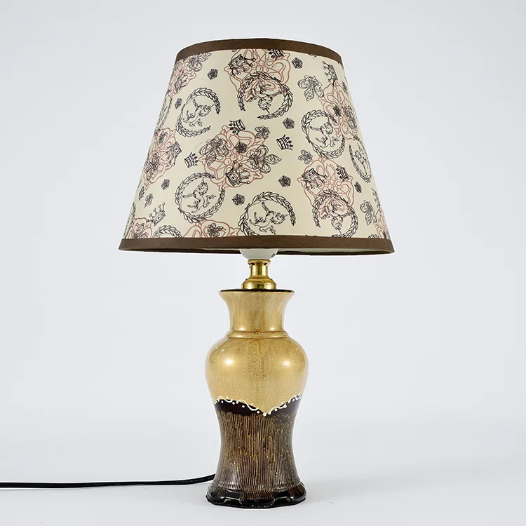 Best Selling Ceramic Table Lamp Living Room Reading Desk Lamp With Vase