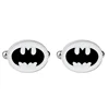 Jewelry cufflinks hot creative cartoon character Batman men's shirt black cufflinks