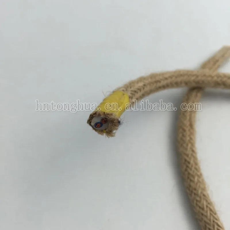 Brown Round Hemp Cable 2 Core 0.75mm Copper Electric Cable Wire Buy