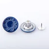 New Flower plating Blue Zinc Alloy Metal Jeans Buttons For Jeans