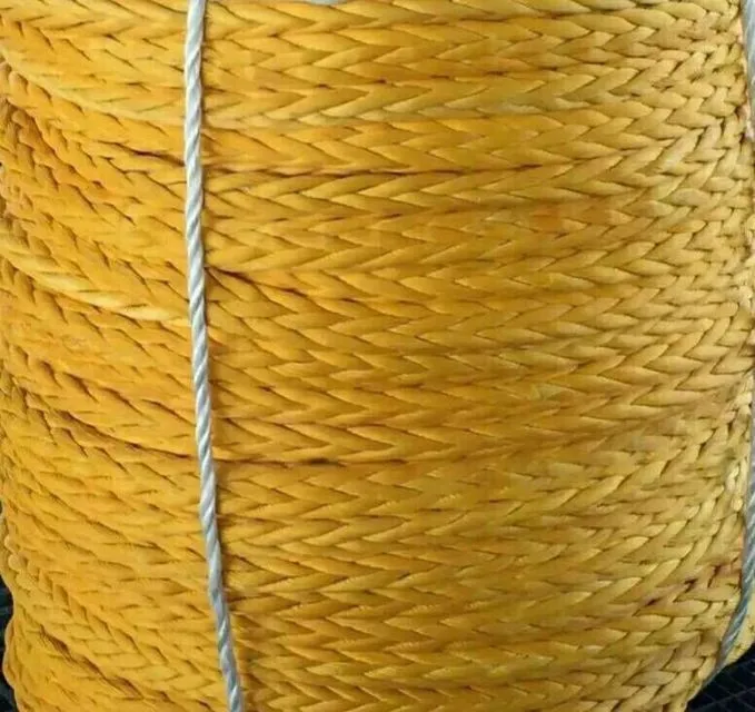 High strength UHMWPE mooring rope for tow rope