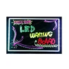 80x60 cm Drywipe electronic led writing glass board display for promotion ads