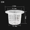 80#70 Greenhouse Hydroponic Growing System flower Mesh Net Pot plastic basket vegetable planting Basin