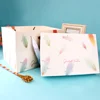 Yiwu Factory Take Away Paper Cake Box 6 Dividers Moon Cake Packing Box with Bag