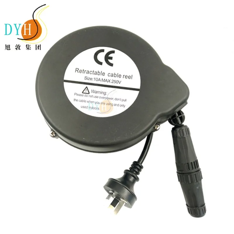 Extension Power Cable 220 V Tangle Free Cord Retractor Retractable