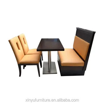 Booth Sofa And Chairs For Restaurant Table Sets Western Chair Wooden Tables Modern