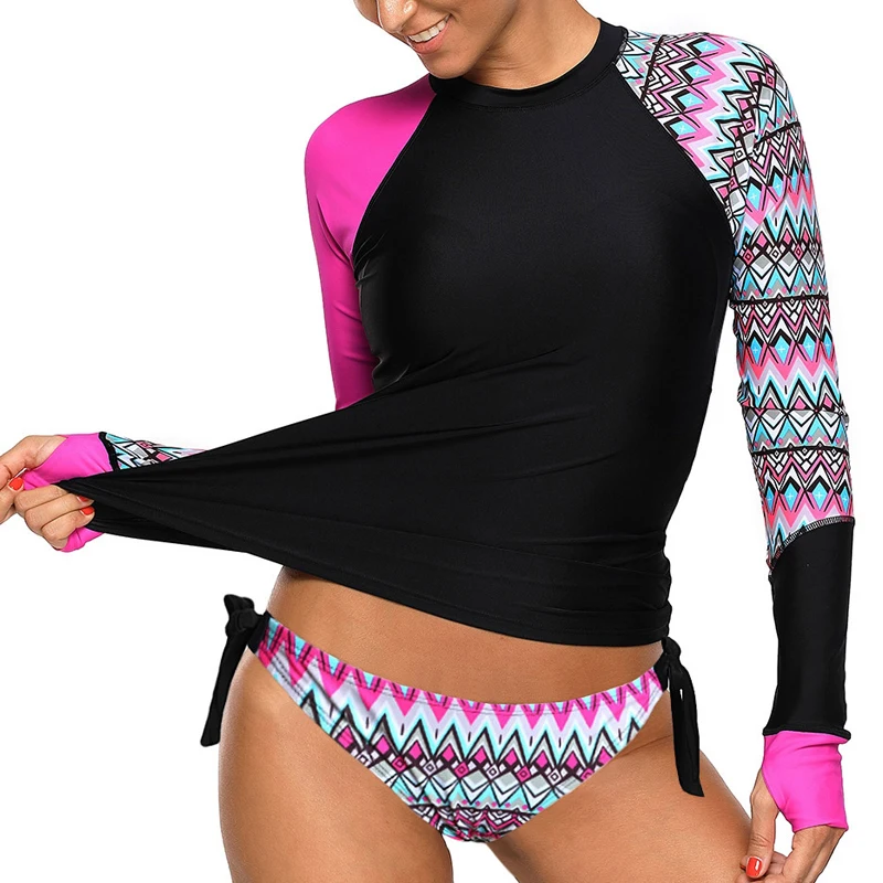 long sleeve surf bathing suit