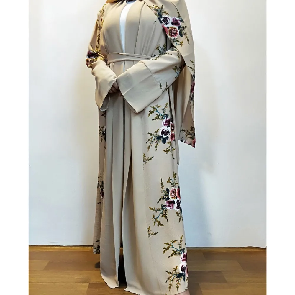 Cm02# Long Sleeve Floral Print Kimono ...
