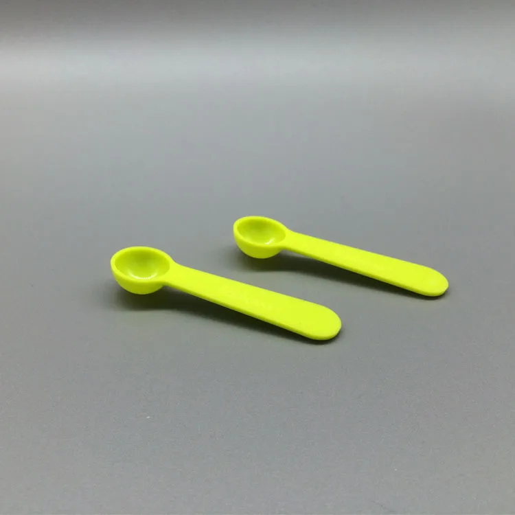 
Custom 0.5g 1 ml green pharmaceutical measuring spoon powder scoop 