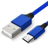 high feedback usb 2.1a cable nylon weave micro usb charging cable