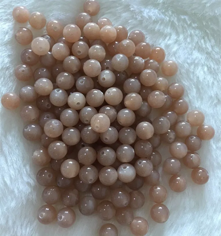Round Shape Peach Moonstone Beads For Jewellery,Moonstone Price Buy