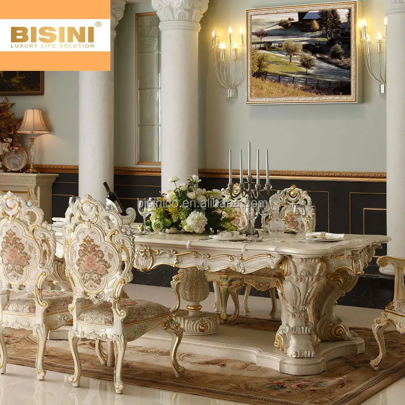 Bisini Luxury Italian Baroque Style Palace Hand Carved Long Dining Bisini Luxury Italian Baroque Style Palace Hand Carved Long Dining Table With 10 Chairs Seater Product