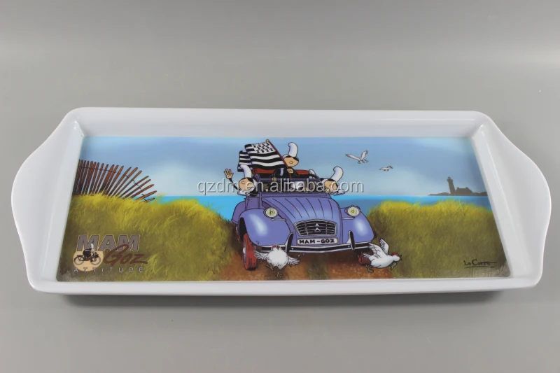 39x16cm Melamine Serving Tray , Plastic Tray for cup