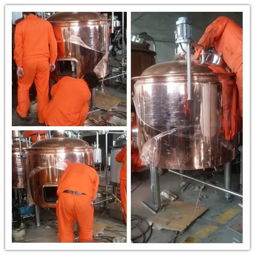 Red copper brewery manufacturing equipment for Pub