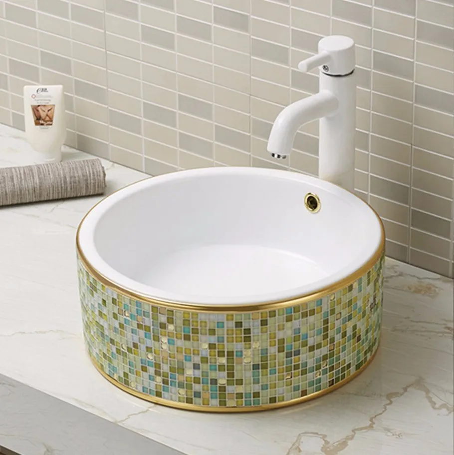 Ceramic Bathroom Sink Colorful Hand Wash Basin A028 Buy Keramik Wastafel Tempat Cuci Tangan