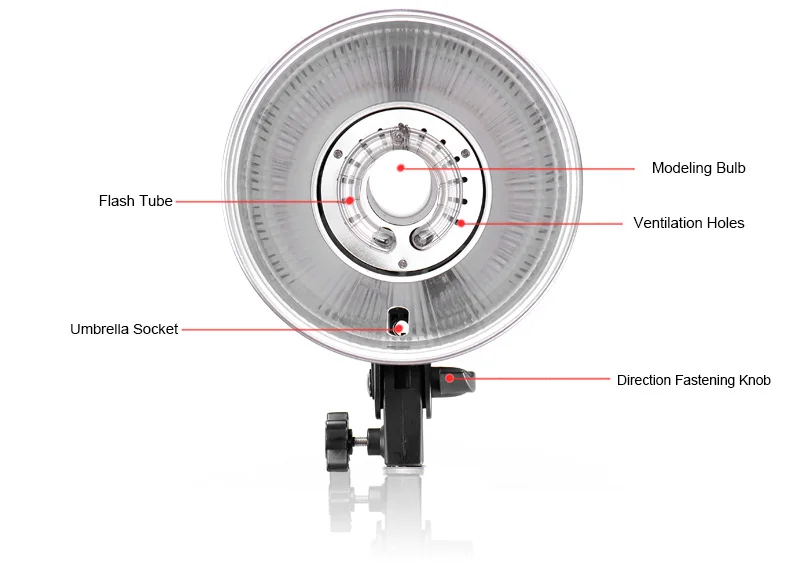 High quality bowens mounting 600W 3 lights studio flash light kit