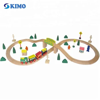 childrens wooden train track