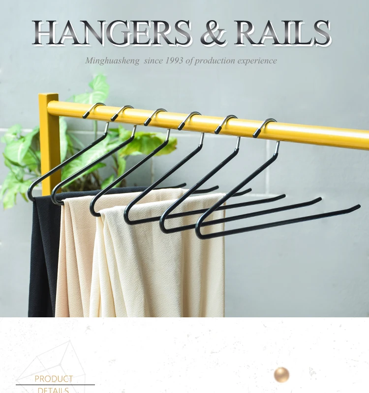 Anti Slip Clothes Hanger Bulk Clothes Closet Hangers Open Ended Easy Slide Space Saving Pants