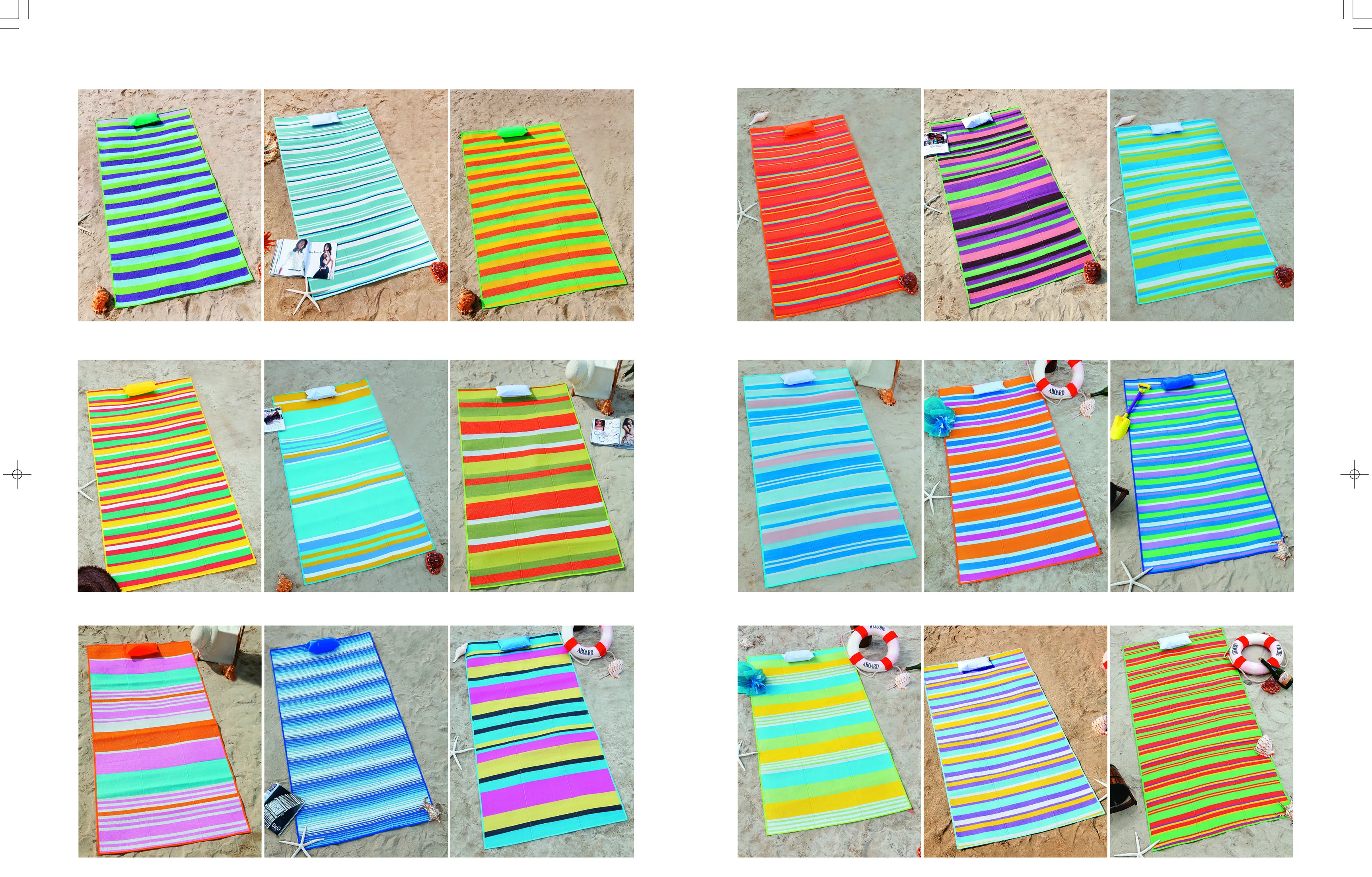 Rolled Woven Plastic Pp Portable Camping Mat/rug/carpet Picnic Mat