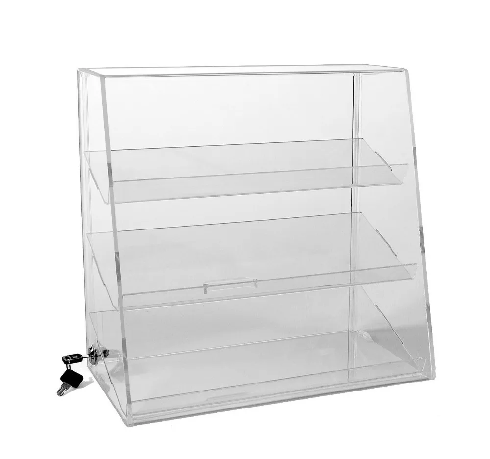 Acrylic Three Angled Shelf Display Cases