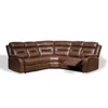 Luxury comfortable corner living room sectional recliner leather sofa