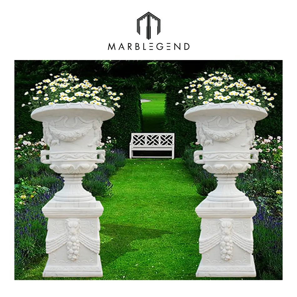 Piazzale Best Decorative Natural Stone Garden Planter Pots Buy Garden