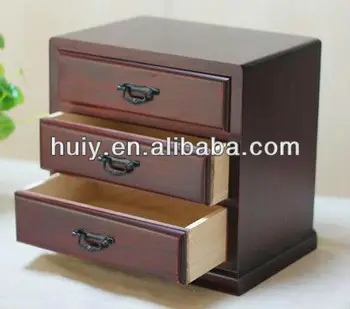 Mini Multipurpose Wooden Desktop Cabinet With Drawer For File Or