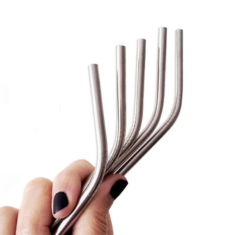 10.5" Stainless Steel Reusable Straws Fda Approved For Stainless Steel