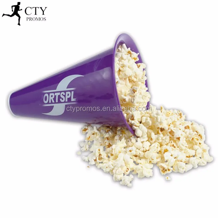 Plastic Fans Cheer Megaphone With Popcorn Holder Cap Buy Fan