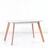 Latest Wooden Legs Plywood top table, Dining table and chairs
