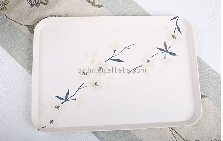 Custom-made melamine Rectangle tray 3pcs
