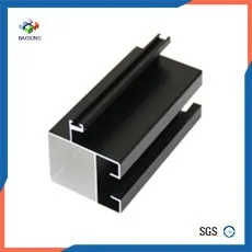 6063 T5 black anodized extrusion alloy aluminium profile price for window and door frame