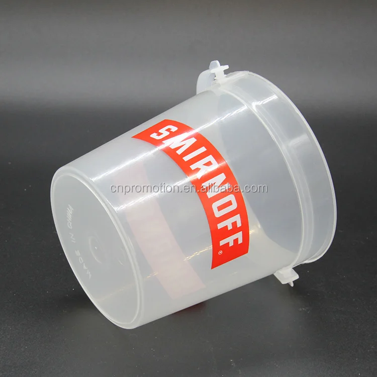 Custom Printing Design 32oz Drinking Plastic Punch Rum Bucket For