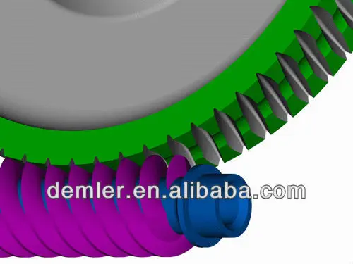 Bronze/brass output worm gear input worm wheel assemble set