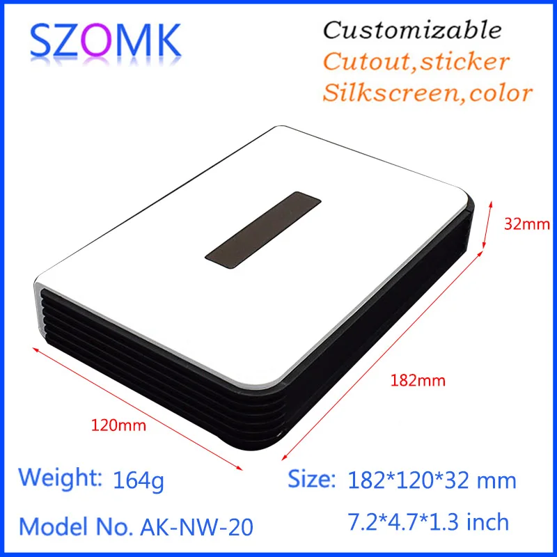 SZOMK Plastic Wifi Router Housing - Control Box 32x120x182mm