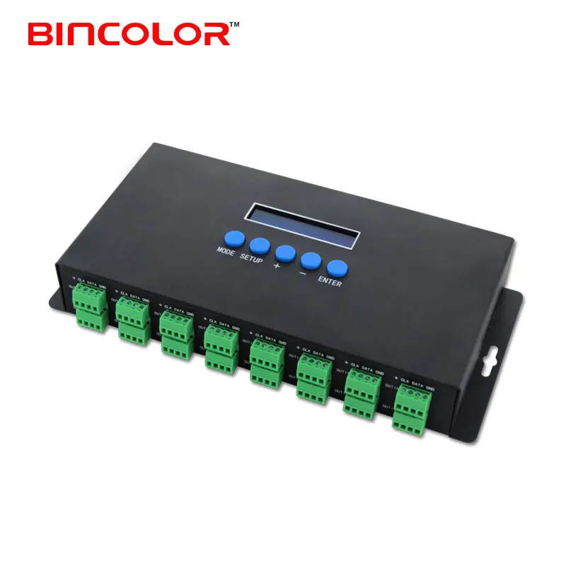 BC-216 Multi-channels artnet to SPI/DMX RGB Pixel light dance floor LED controller for rgbw led strip