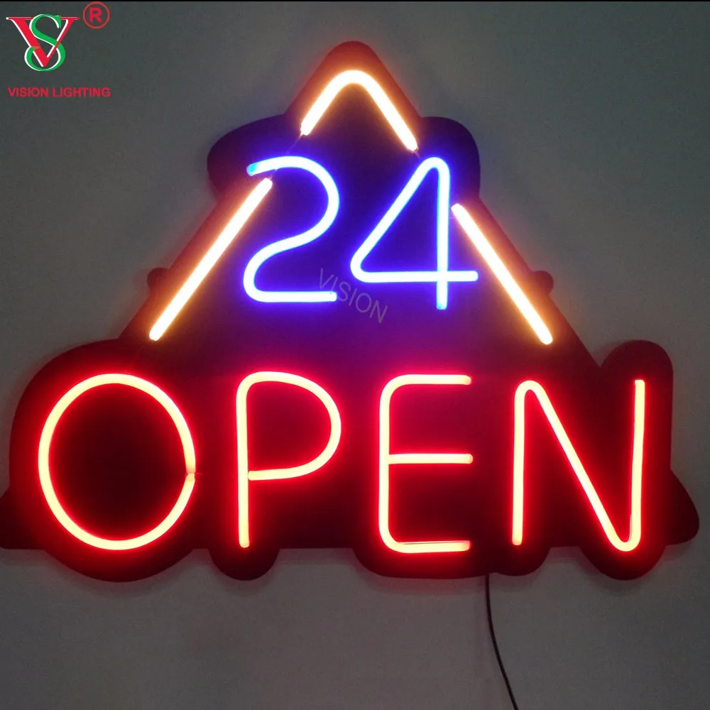 热卖节能长寿命彩色可选定制电子霓虹灯标牌 led