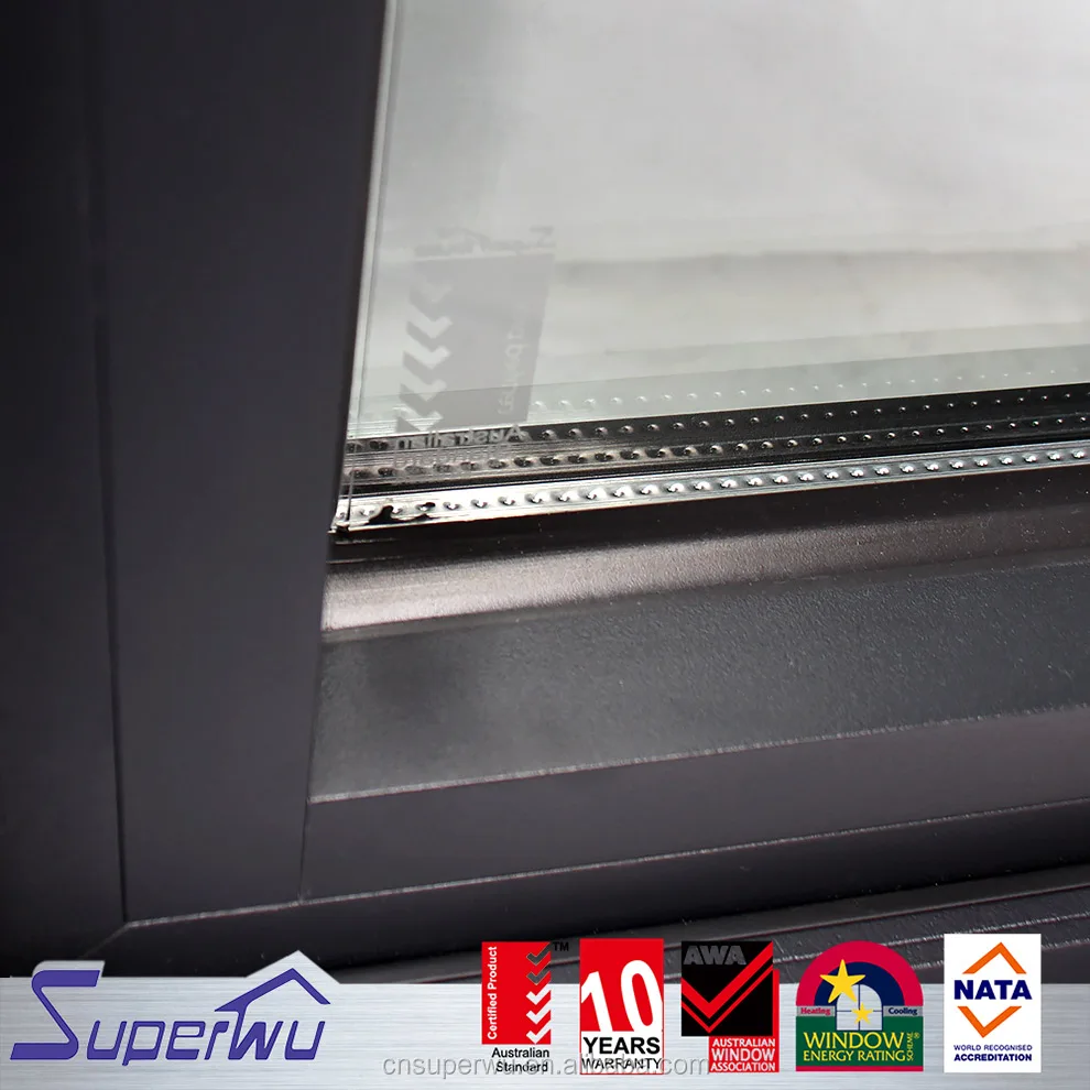 Australia standard thermal break Powder Painted sound insulation  fireproof awning Window