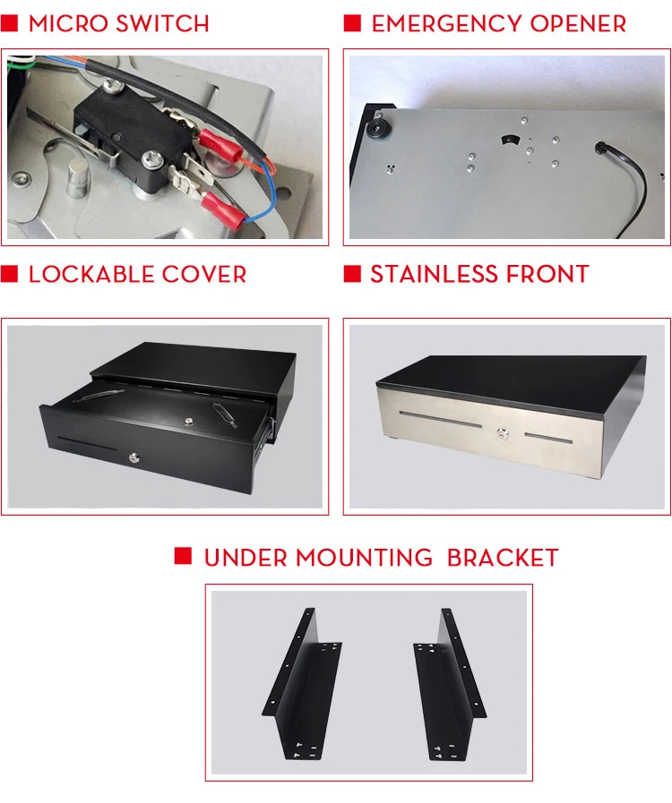 High-end Ball Bearing Slide USB Interface Large Cash Drawer SK-500HB